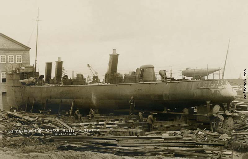 Image 141 - U.S. Torpedo Boat Rowan Built in Seattle