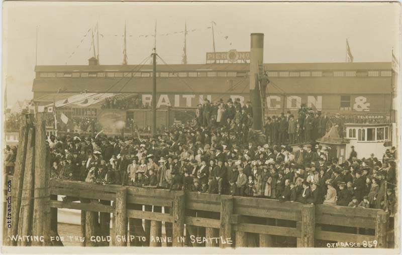 Image 859 - Waiting for the Gold Ship to Arive in Seattle
