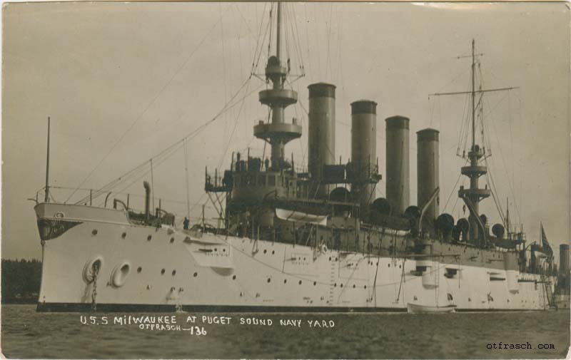 Image 136 - U.S.S. Milwaukee at Puget Sound Navy Yard