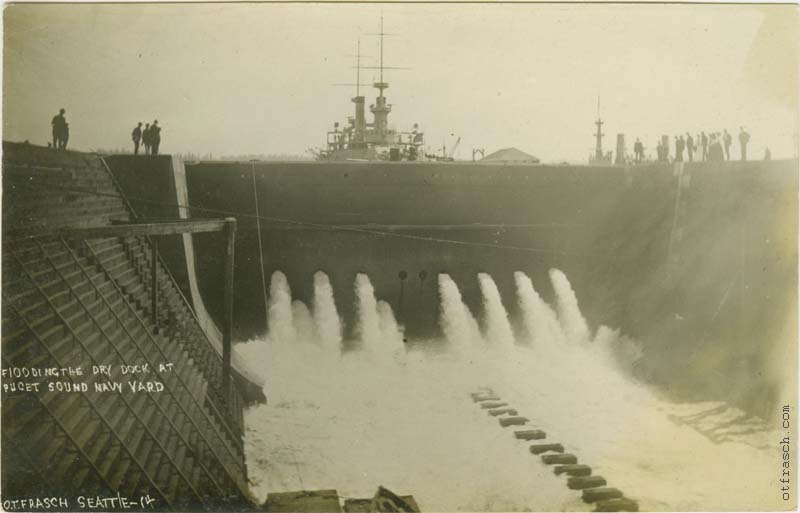 Image 14 - Flooding Dry Dock at Puget Sound Navy Yard