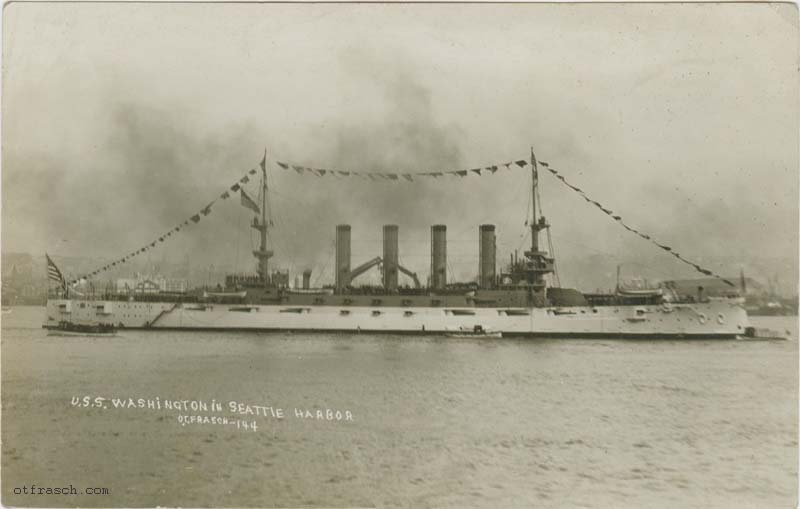 Image 144 - U.S.S. Washington in Seattle Harbor