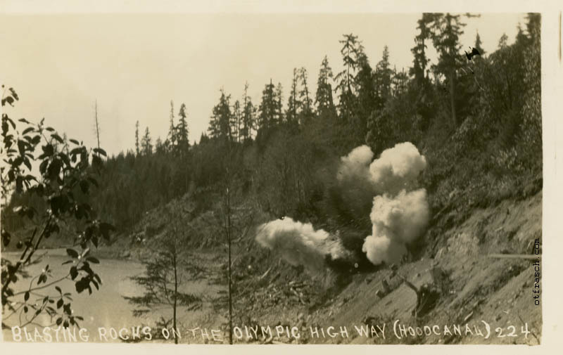 Image 224 - Blasting Rocks on the Olympic High Way (Hood Canal)