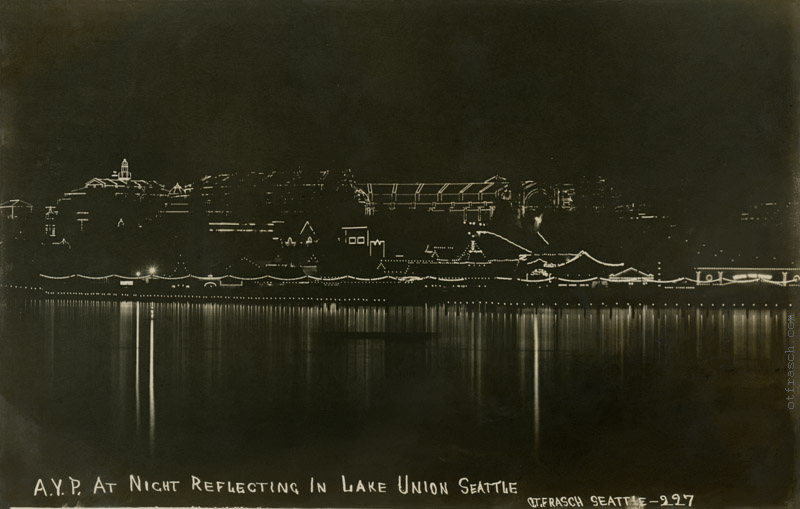 Image 227 - A.Y.P. at Night Reflecting in Lake Union Seattle