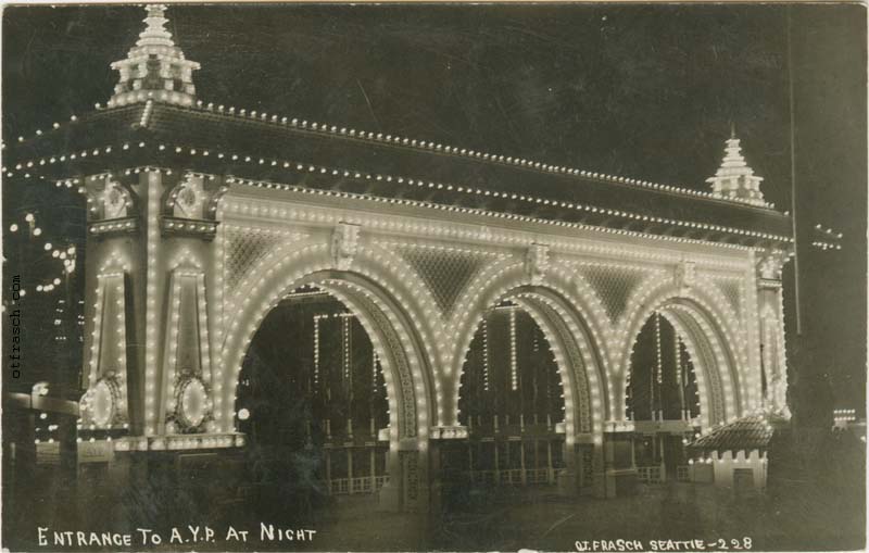 Image 228 - Entrance to A.Y.P. at Night