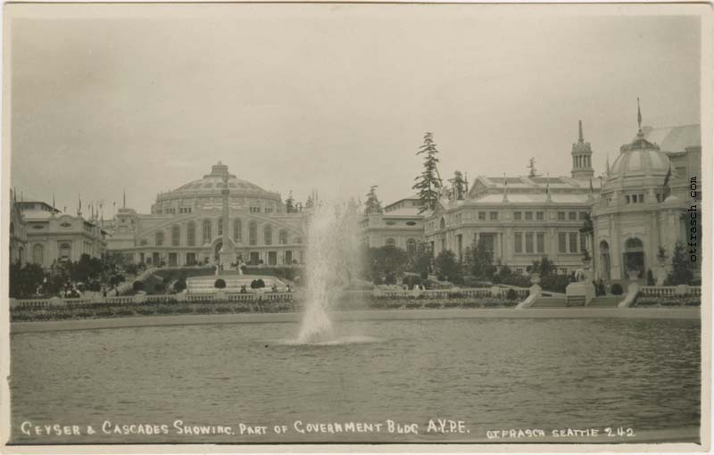 Image 242 - Geyser & Cascades Showing Part of Government Bldg A.Y.P.E.