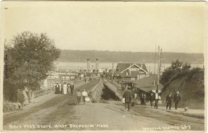 Image 611-3 - Navy Yard Route Warf Bremerton Wash