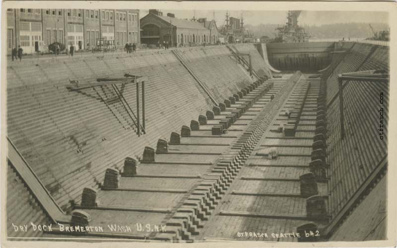 Image 642 - Dry Dock Bremerton Wash U.S.N.Y.