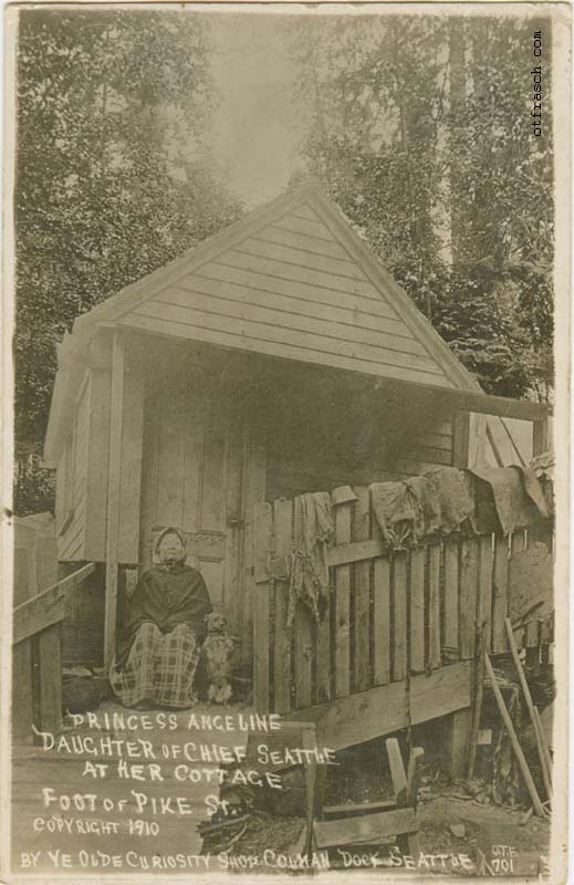 Image 701 - Princess Angeline Daughter of Chief Seattle at Her Cottage Foot of Pike Street