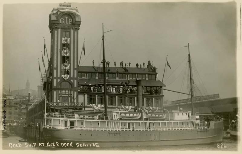 Image 886 - Gold Ship at G.T.P. Dock Seattle