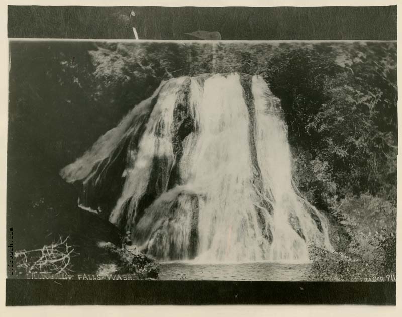 Image 911 - Lilliwaup Falls press photo from 1924