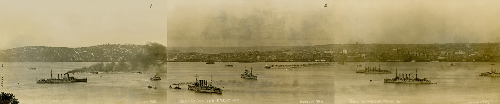 Images 925, 926, and 927 - Seattle Water Front Panorama