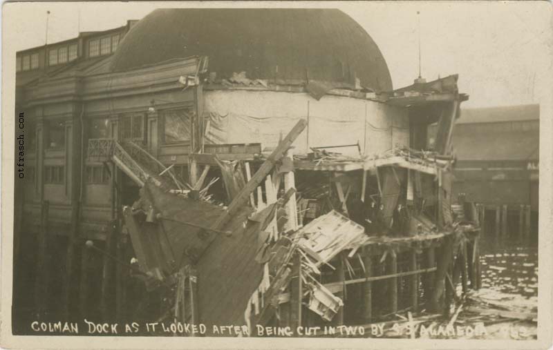 Image 962? - Colman Dock as It Looked After Being Cut in Two by S.S. Alameda