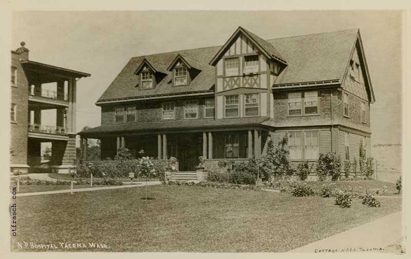 Unnumbered Image - N.P. Hospital Tacoma Wash. Cottage N.P. B.A. Tacoma