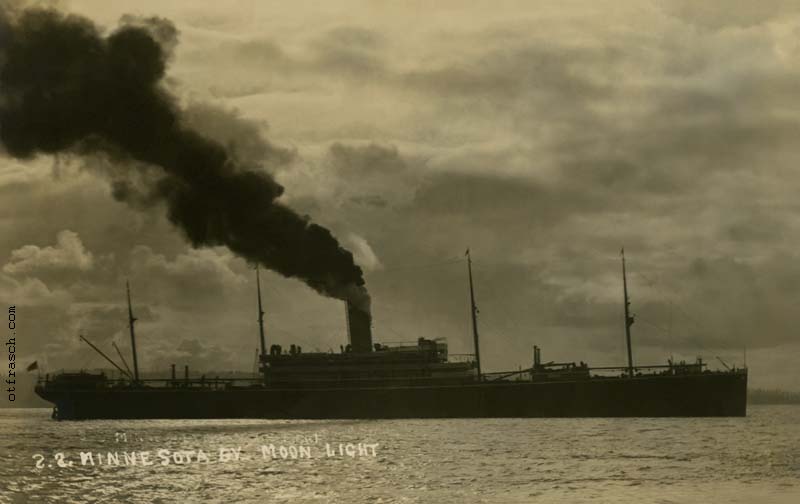 Unnumbered Image - S.S. Minnesota by Moon Light