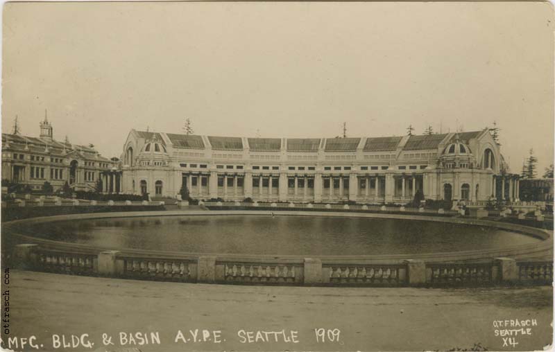 Image X4 - Mfg. Bldg. & Basin A.Y.P.E. Seattle 1909